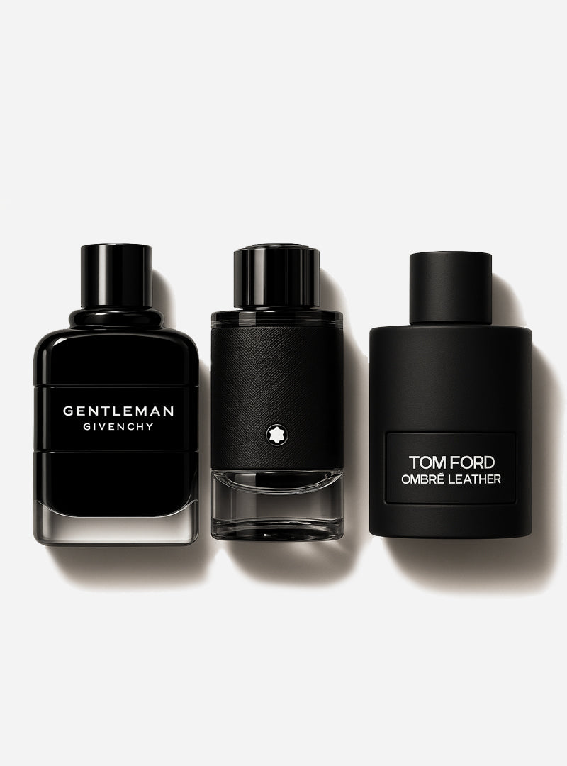 Combo de 3 perfumes Tom Ford Ombre Leather,  Givenchy Gentleman, Montblanc Explorer 100ml
